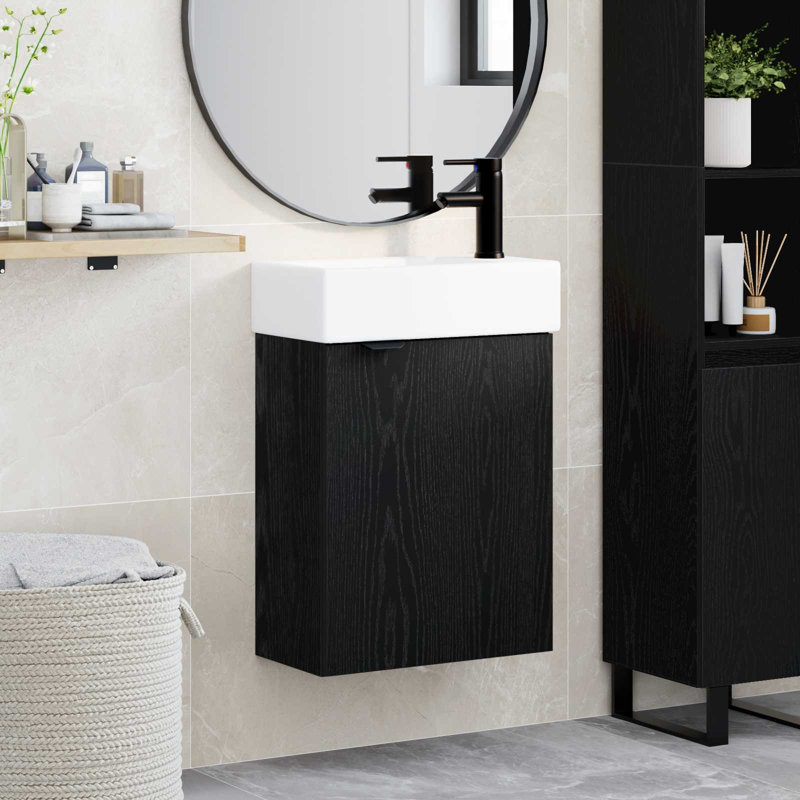 455 mm Bathroom Vanity, Black