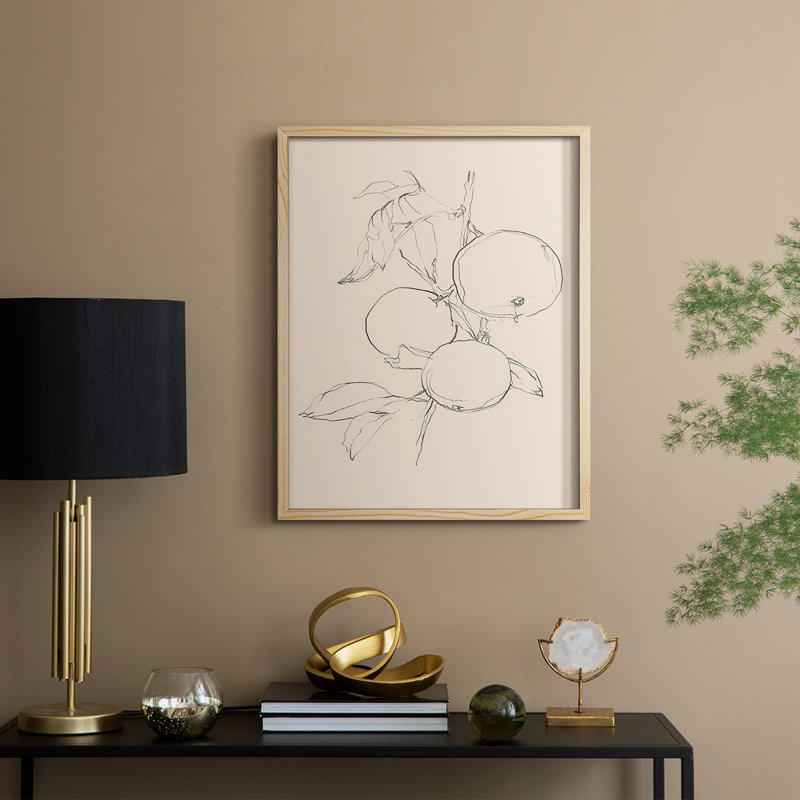 «Fruit Contour Study I», Naturel, H 30 po x l 24 po