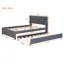 Lit plateforme tapissier avec lit gigogne-1766595717