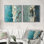 «Rocky Terrain Rock Climbing III - Motivation Climbing Man», art mural traditionnel sur toile 2 pièces
