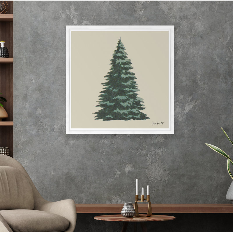 Fir Tree Print, White