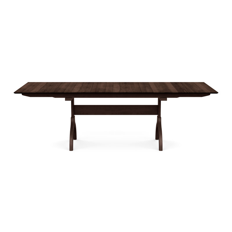 Table à rallonge à quatre pieds Sarah, Cerisier d'automne, L 72 po x l 38 po