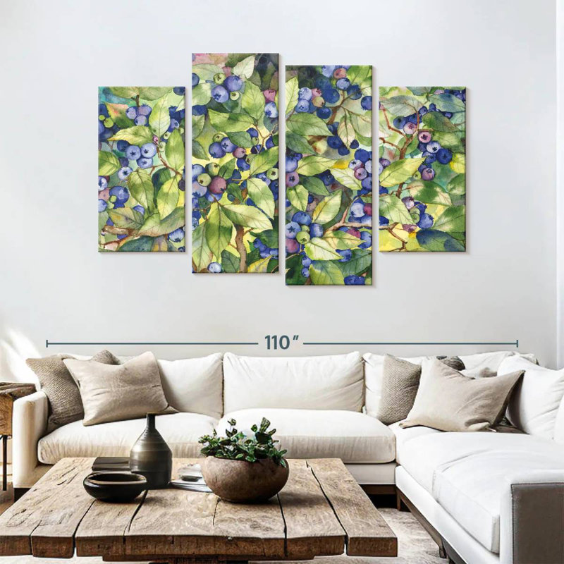 Yarlin Forest Blueberries, 54" H x 84" W