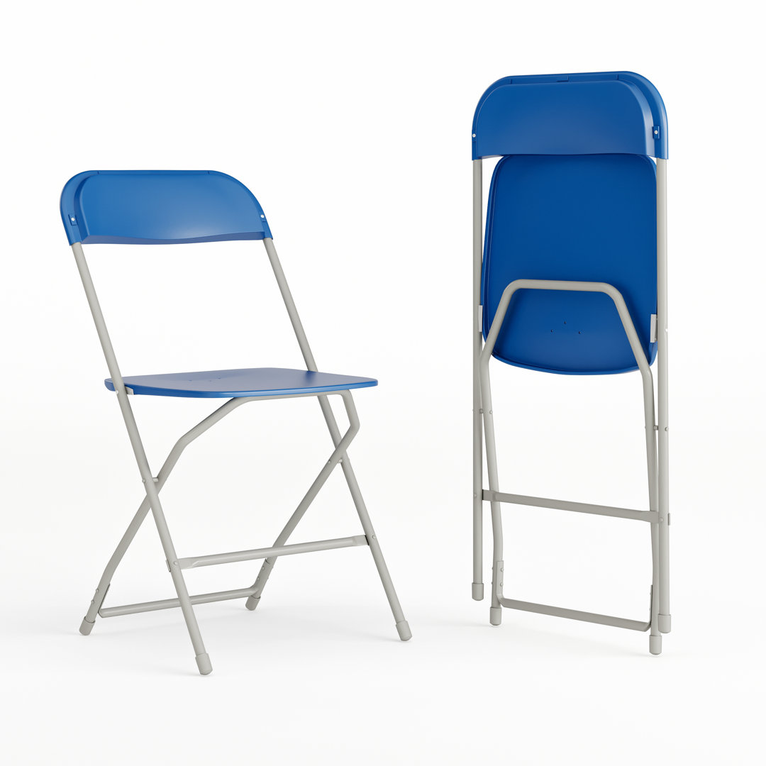 Oliverson Plastic Folding Chair  650LB Weight Capacity - Event Chair (Set of 2) Inbox Zero 