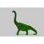Dinosaure extérieur topiaire vert