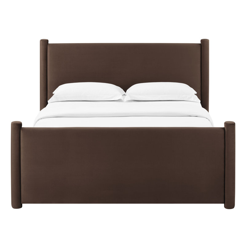 Lit plateforme Rael, Grand, Brun chocolat