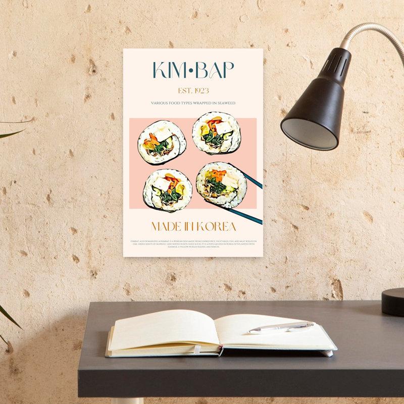 Korean Kimbap Rolls by Nazma Khokhar - Wrapped Canvas Print, 45.72 cm H x 30.48 cm W