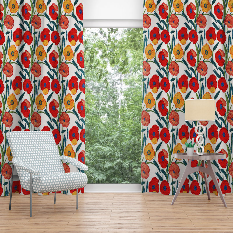 Paire de rideaux obscurcissant en polyester Pangita, L 20 po x L 52 po