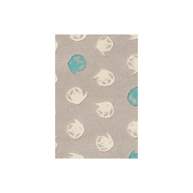 Jessica Swift Wool Geometric Area Rug in Grey, 7'9" x 10'6"