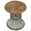 Table d'appoint ronde moderne patinée