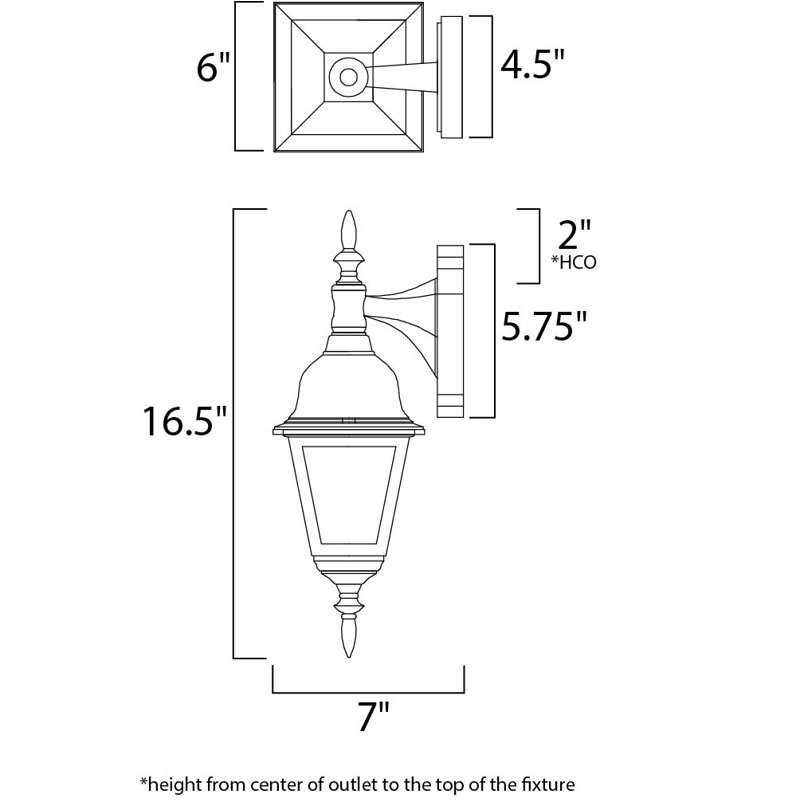 Allegan Wall Light, Black