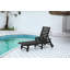 Chaise longue d'extérieur avec texture en bois-1430205543