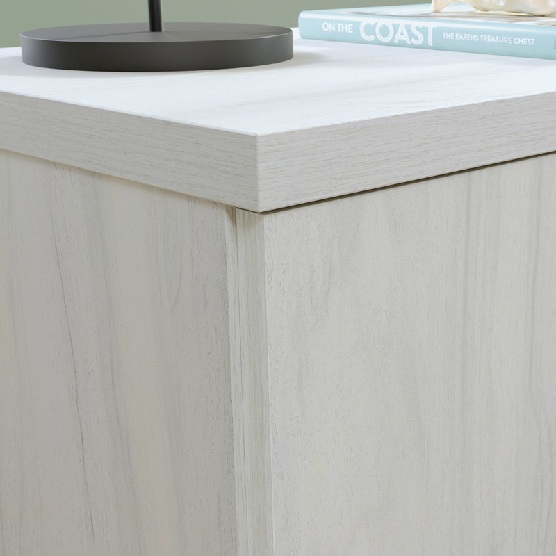 Bureau avec crédence, finition blanche