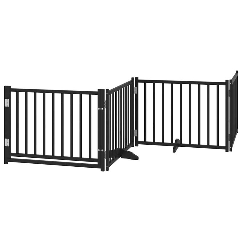 Rodden Solid Wood Dog House Door, 60cm H x 640cm W x 2cm D, Black