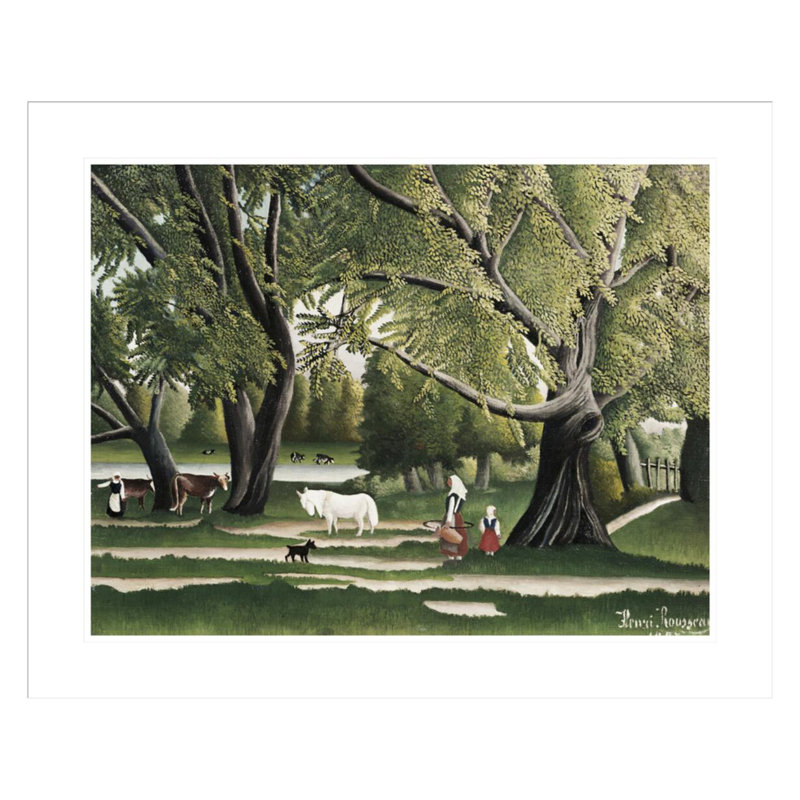 «Summer» par Henri Rousseau - Impression Giclée sur cadre, H 23,5 po x l 28,86 po