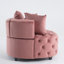 Fauteuil d'appoint en velours rose pour le salon, style américain en velours, zone en mousse-553058406