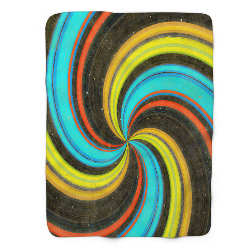 Spiraling Colors - couverture 1 pièce, Grand lit