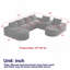 Canapé modulaire Chenille Cloud-1940058315
