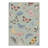 Adonis Aura Floral Butterfly Machine Washable Green / Blue / Pink / Yellow Indoor Area Rug with Non-Slip Backing-1209484364
