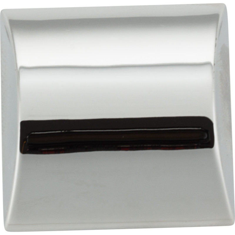 Roman Square Knob, Polished Chrome