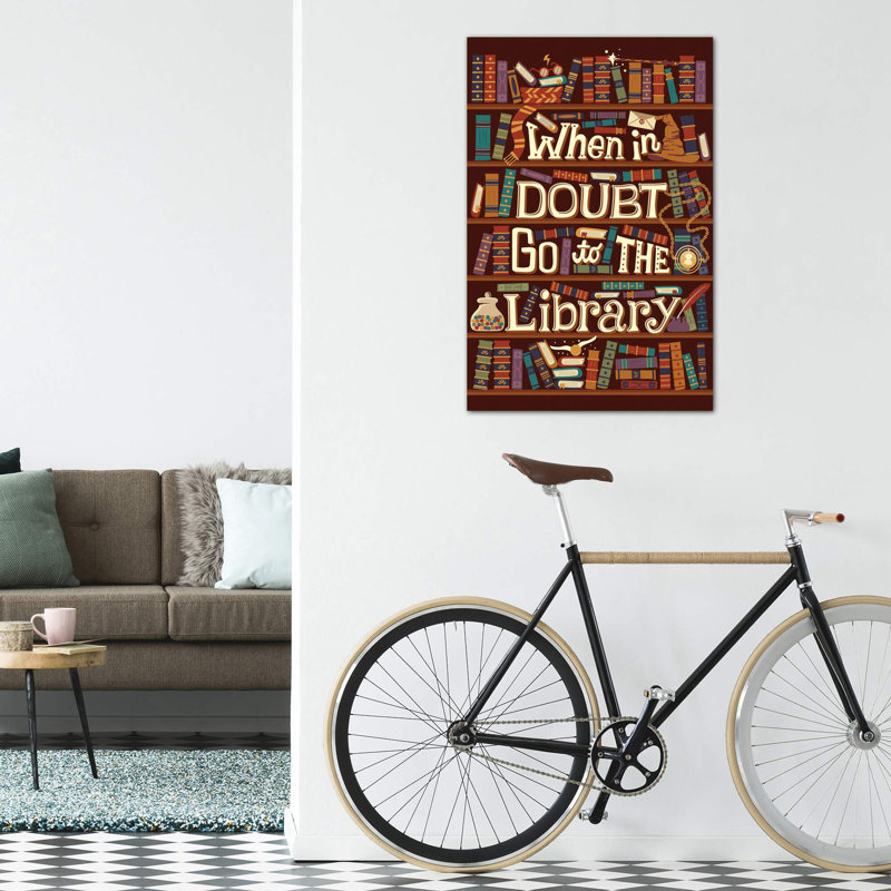 " Library " by Risa Rodil, 60" H x 40" W x 1.5" D, Wrapped Canvas, No Mat
