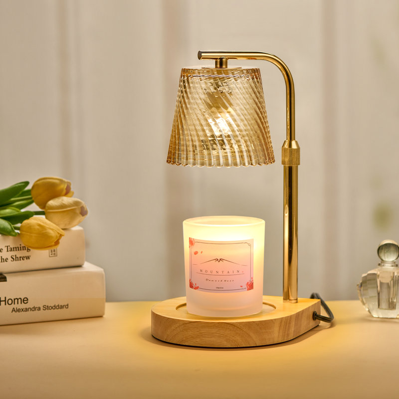 Candle Warmer Lamp with Timer Dimmer Adjustable Height for Home