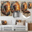 Native American Warrior Energy Of Forest III - Art mural en métal Native American Warrior-856301755
