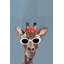 Trendy Giraffe - Wrapped Canvas Painting-34963565
