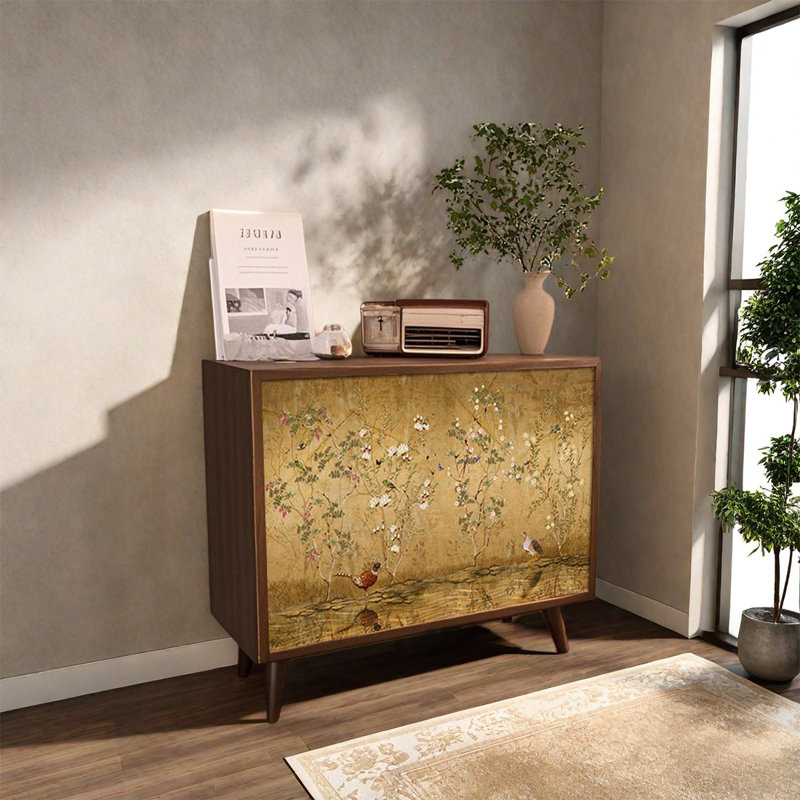 Armoire haute en pin avec rangement