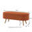 Luxury Oval Boucle Storage Ottoman Bench with Wood Legs-245043352