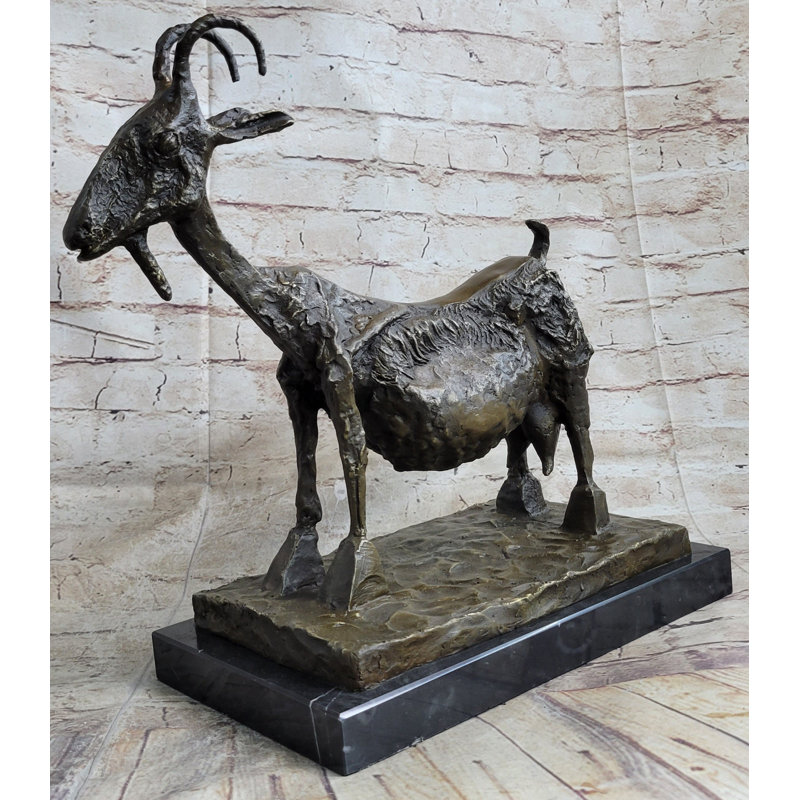 Pablo Picasso, chèvre (1952), statue en bronze