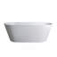 Baignoire de trempage autoportante de 65 pouces pour salle de bain