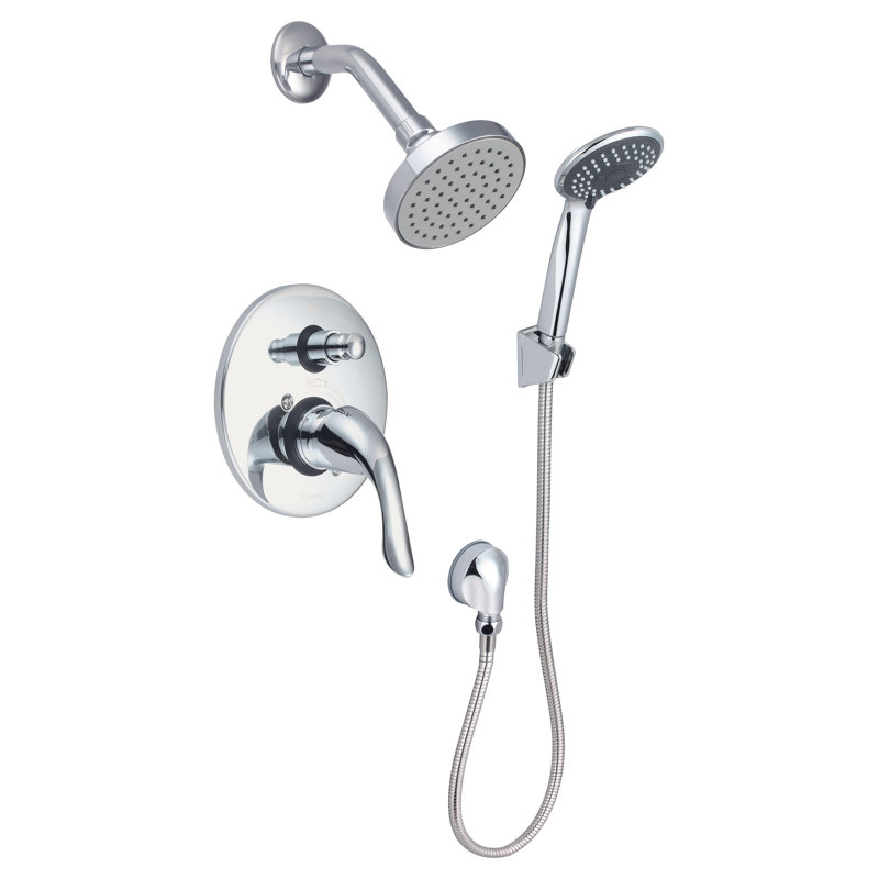 Castille Diverter Shower with Rough in-Valve, Chrome