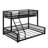 Metal Bunk Bed, Floor Bunk Bed Frame With Ladder And Safety Guardrails-356074271-356074266