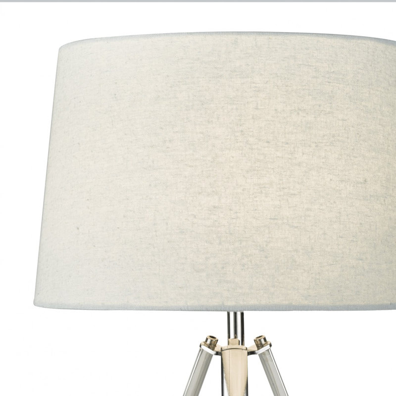 Mckinnon Metal Tripod Lamp, Chrome