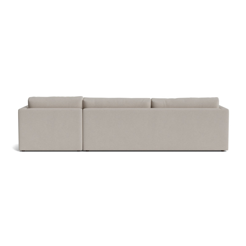 Haywood Right Chaise Sectional, Performance Boucle - Dove Gray