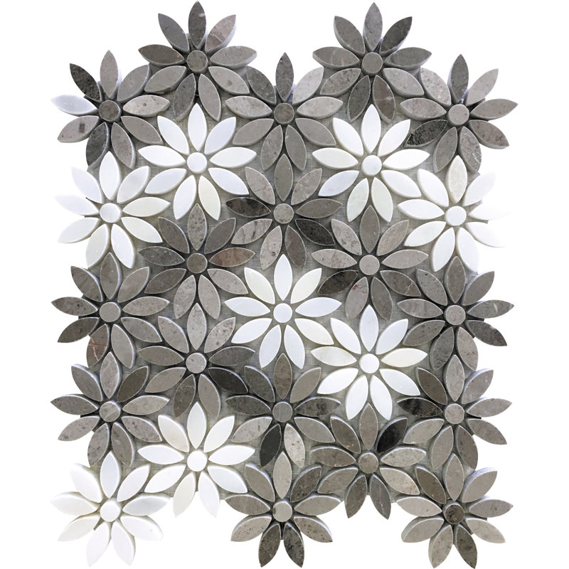 0.5" x 0.5" Marble Random Mosaic Wall & Floor Tile