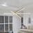 Sirius 39.25 in 3-Light Plank LED Chandelier Light Height Adjustable ETL Certified Linear Pendant-1423529279