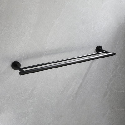 5 Piece Bathroom Towel Rack Set Wall Mount