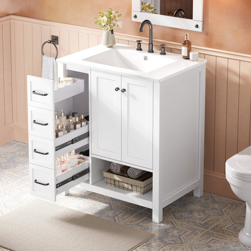 Bathroom Vanity Top, White