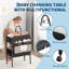 Table à langer pliable réglable en hauteur avec roulettes et tiroirs de rangement-1044295617