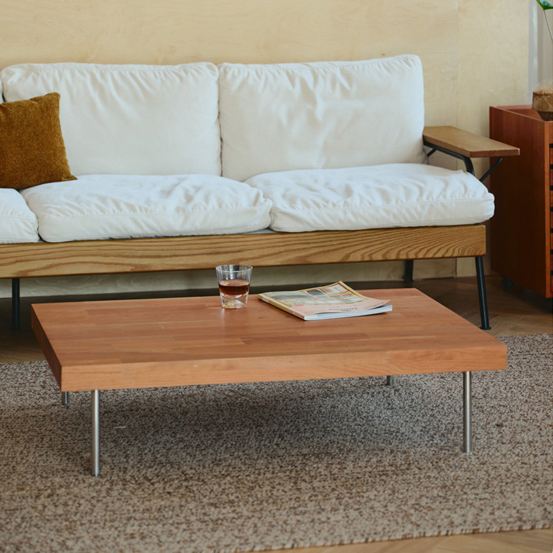 Table de bout moderne en bois massif de cerisier