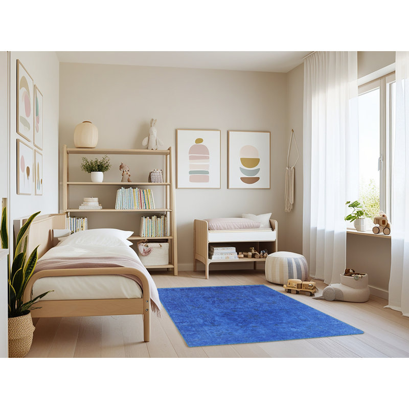 Tapis oriental bleu, Rectangle 4 pi x 6 pi
