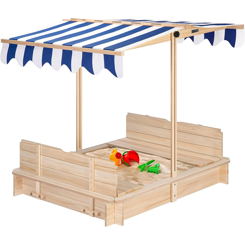 VIVOHOME x Solid Wood Sandbox with Cover