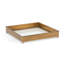 Brass/Clear Glass/Brass Square Serving Decorative Tray
