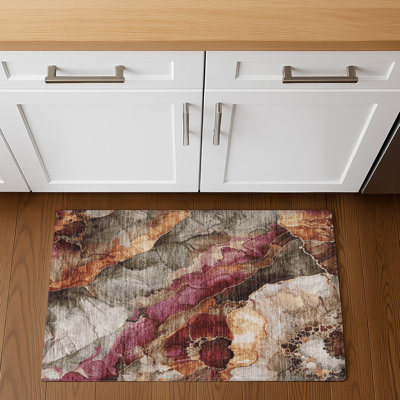 Premium Machine Washable Chelston AMF1864 Floral Rug