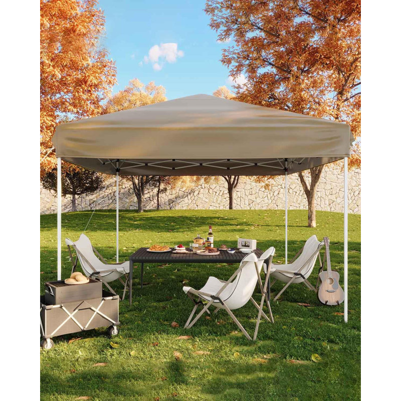 10x10ft / 10x30ft Pop Up Canopy Tent with Sidewalls - Heavy Duty Adjustable Height Outdoor Canopy, Includes 4/8-Weight Anchoring System / Roller Bag for Events/Camping - Blue/Black/Green/White/Gray/Khaki