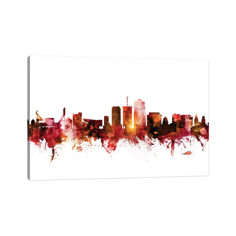 Tucson, Arizona Skyline by Michael Tompsett - 1 Piece Wrapped Canvas Wall Art, 152.5 cm H x 101.5 cm W