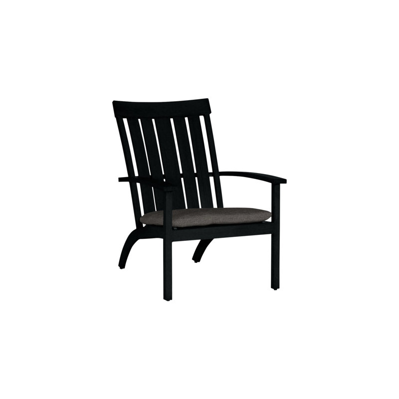 Club Aluminum Adirondack Chair, Welt, Intermix Indigo, Oak