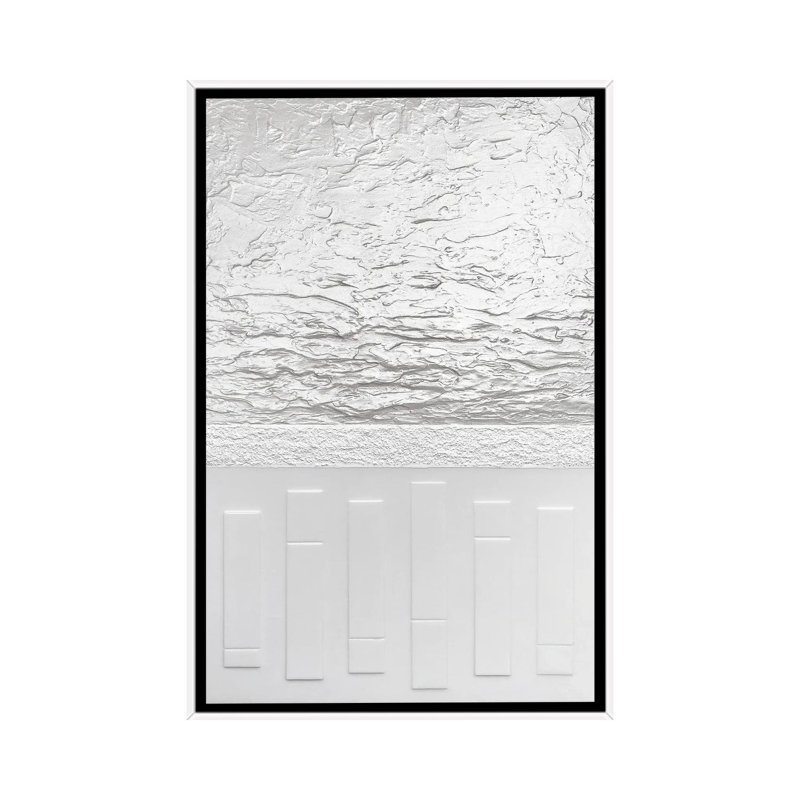 Blanc - Print on Canvas, 66.04 cm H x 45.72 cm W, White Framed